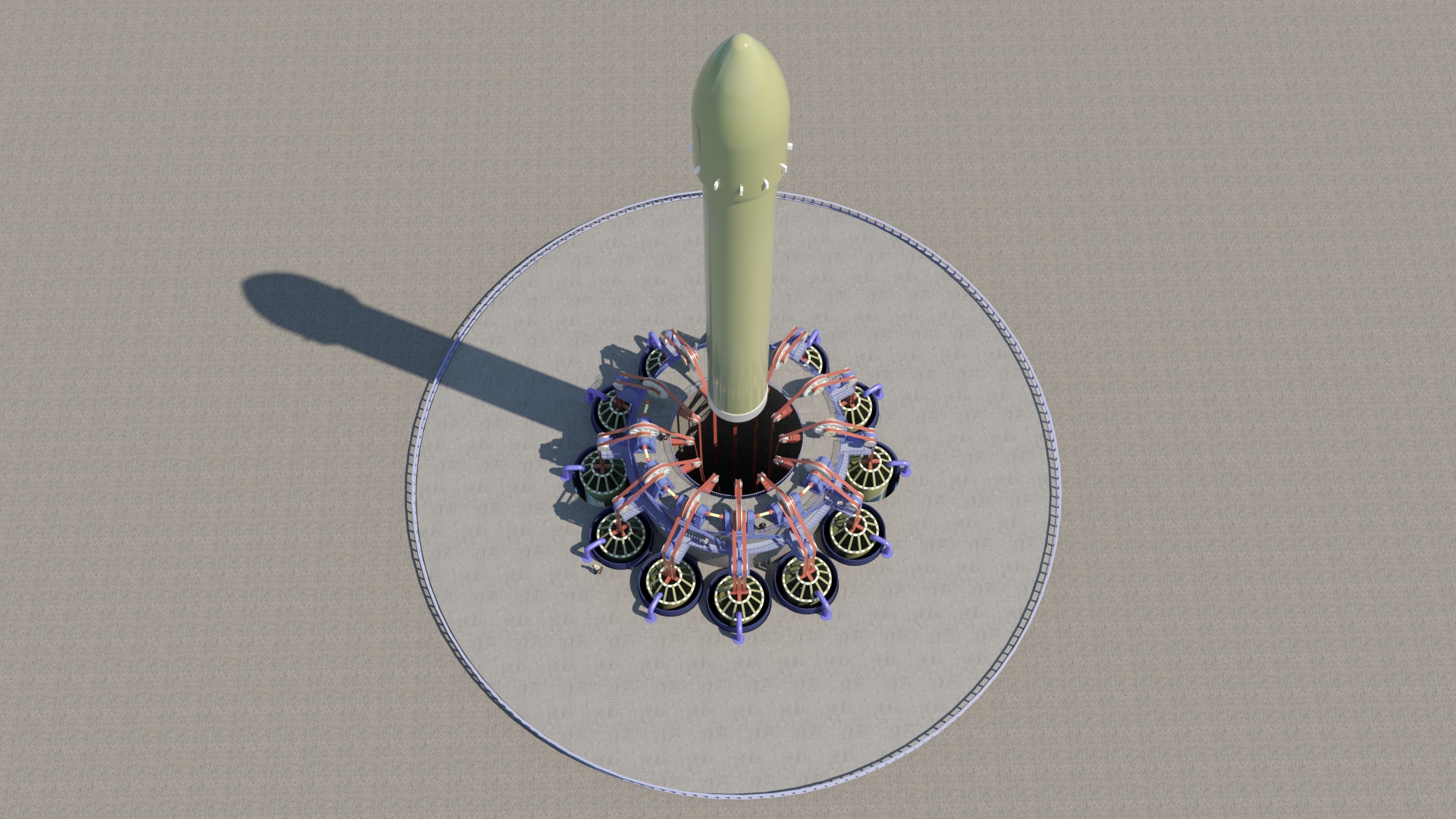 Top-down view of capture ring
